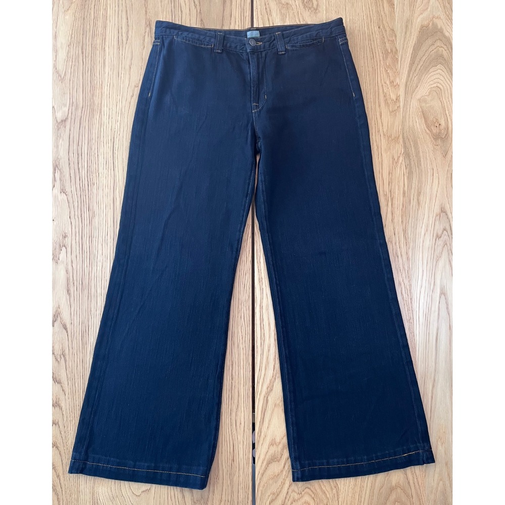 J Brand 1240 Wide Leg Jeans Womens 31 Black Y2K Boho Denim